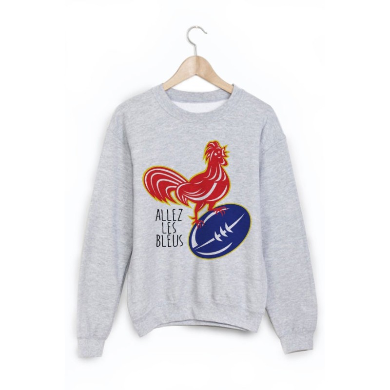 Sweat-Shirt imprimé allez les bleus