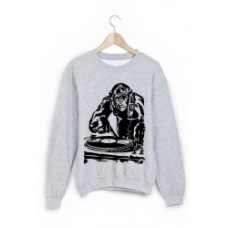 Sweat-Shirt imprimé singe dj