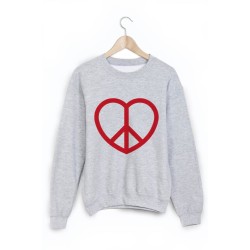 Sweat-Shirt imprimé peace