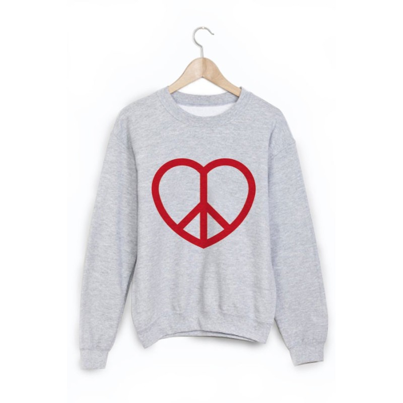 Sweat-Shirt imprimé peace