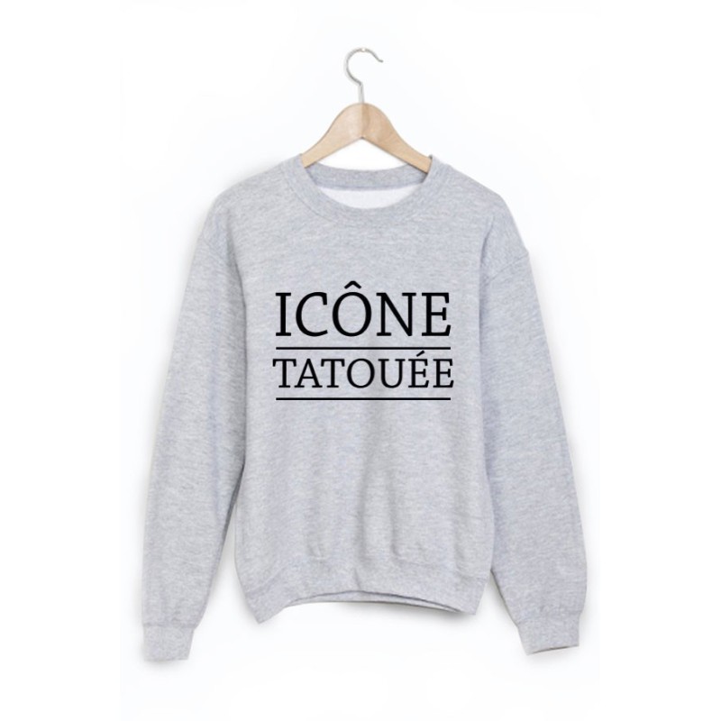 Sweat-Shirt imprimé icone tatouée