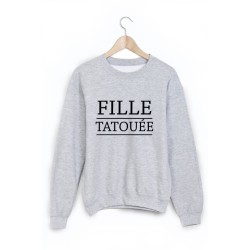 Sweat-Shirt imprimé fille tatouée