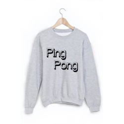 Sweat-Shirt imprimé ping pong