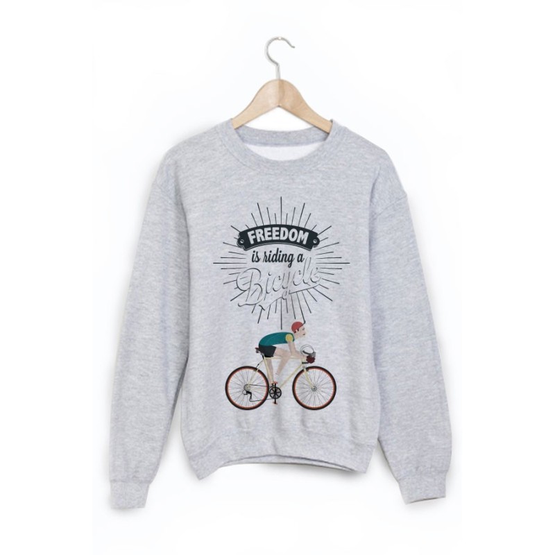 Sweat-Shirt imprimé cycliste 