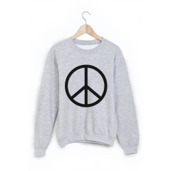 Sweat-Shirt imprimé peace and love
