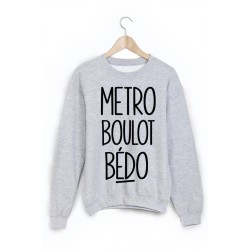Sweat-Shirt imprimé meteo boulot bédo 