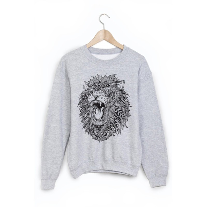 Sweat-Shirt imprimé lion