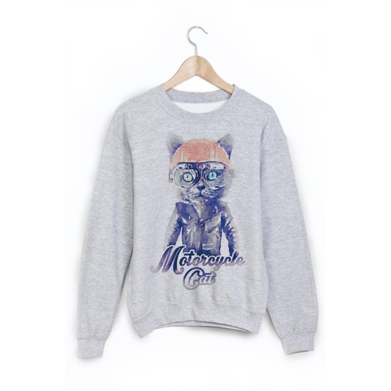 Sweat-Shirt imprimé chat