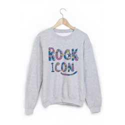 Sweat-Shirt imprimé icone rock
