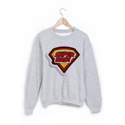 Sweat-Shirt imprimé super papa