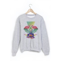 Sweat-Shirt imprimé flamant rose