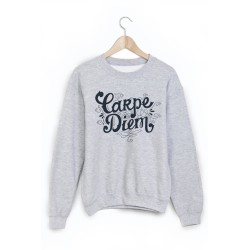 Sweat-Shirt imprimé carpe diem 