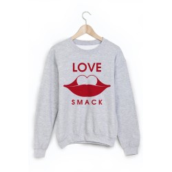 Sweat-Shirt imprimé bouche love 