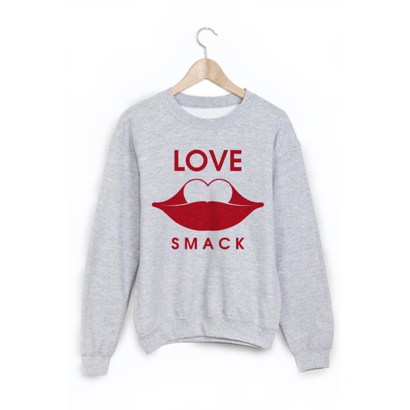 Sweat-Shirt imprimé bouche love 