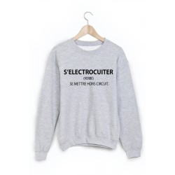 Sweat-Shirt imprimé s'électrocuiter