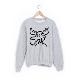 Sweat-Shirt impimé cerf peche