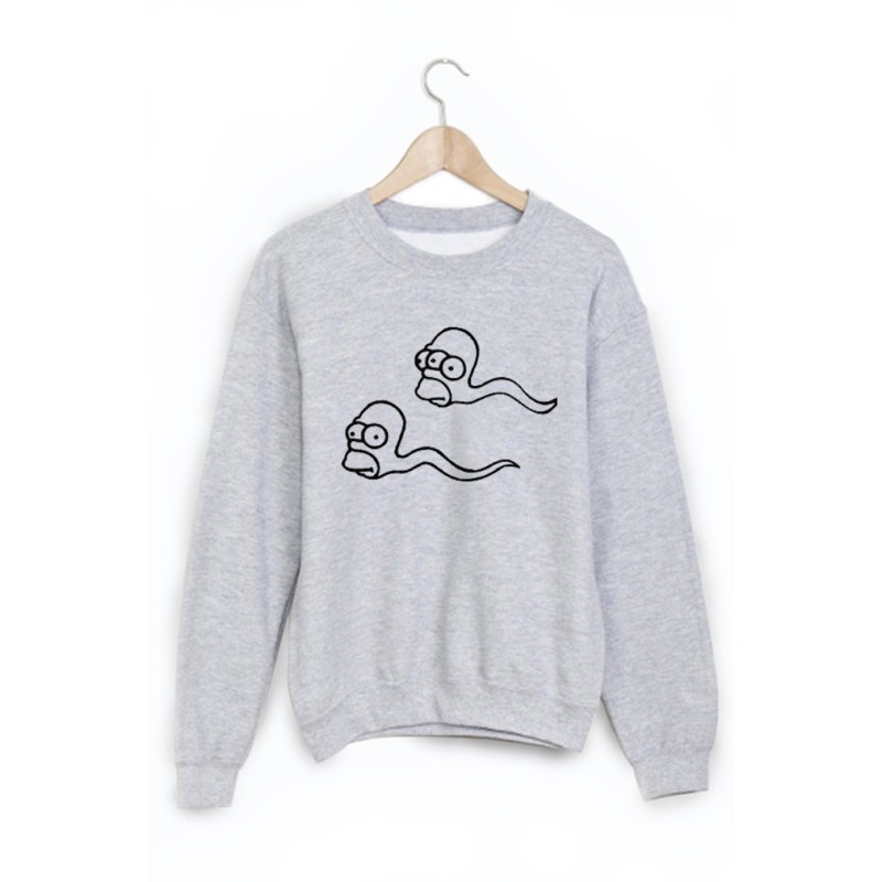 Sweat-Shirt imprimé Cartoon humour
