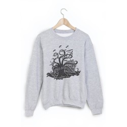 Sweat-Shirt imprimé pieuvre