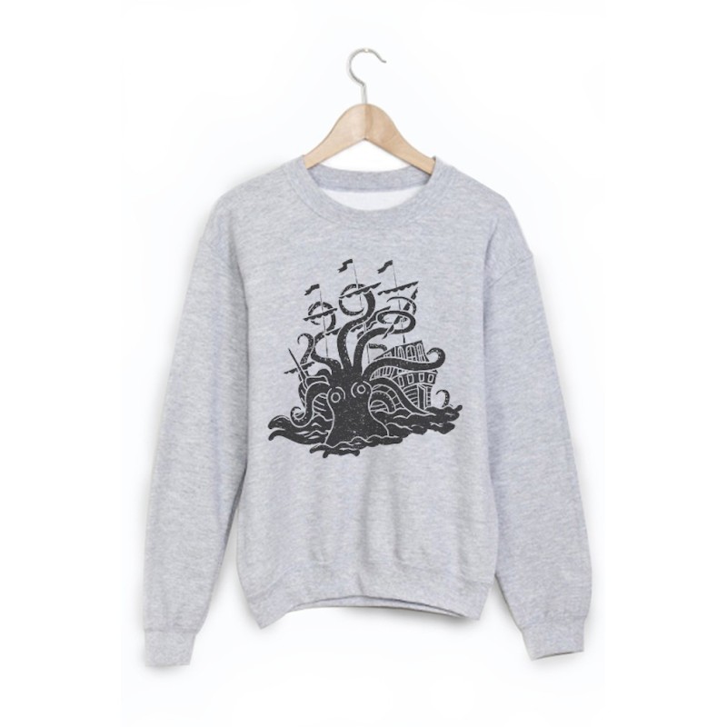 Sweat-Shirt imprimé pieuvre