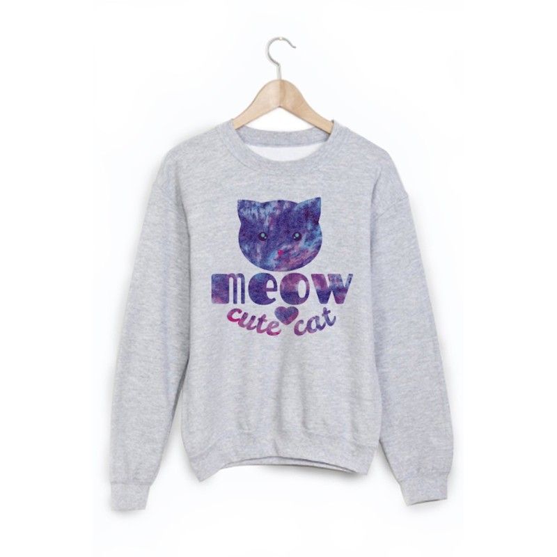 Sweat-Shirt imprimé CHAT 