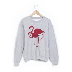 Sweat-Shirt imprimé flamant rose