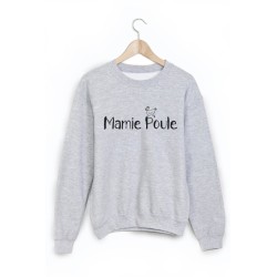Sweat-Shirt citation Mamie poule