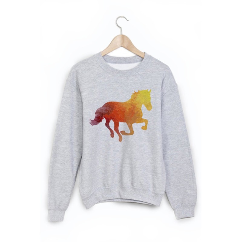Sweat-Shirt imprimé cheval