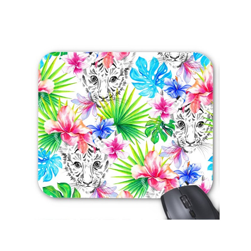 Tapis de souris panthere tropical 