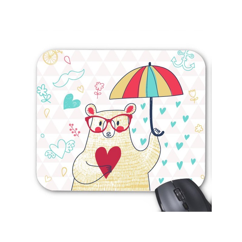 Tapis de souris illustration ours 