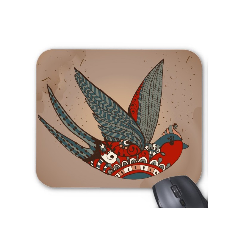 Tapis de souris illustration oiseau hirondelle