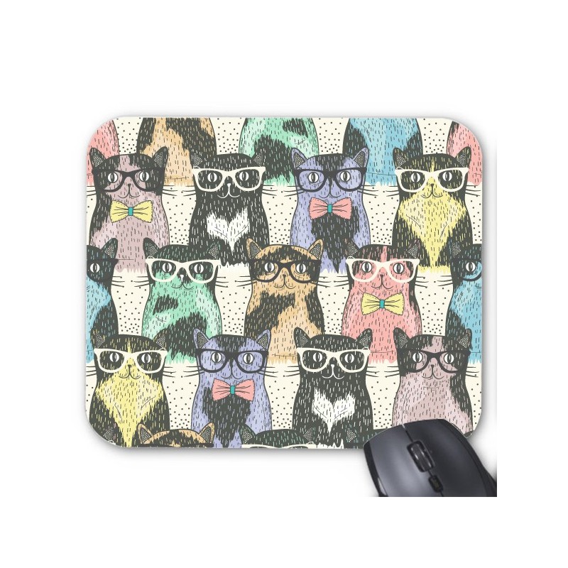 Tapis de souris chat lunette