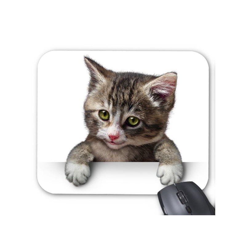 Tapis de souris chat tompe l'oeil