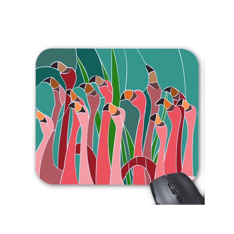 Tapis de souris flamant rose