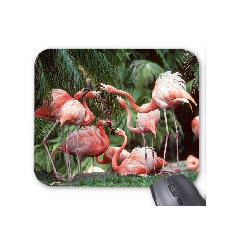 Tapis de souris flamant rose