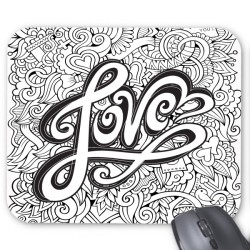 Tapis de souris love