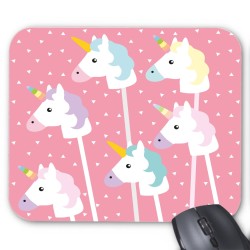 Tapis de souris licorne rose