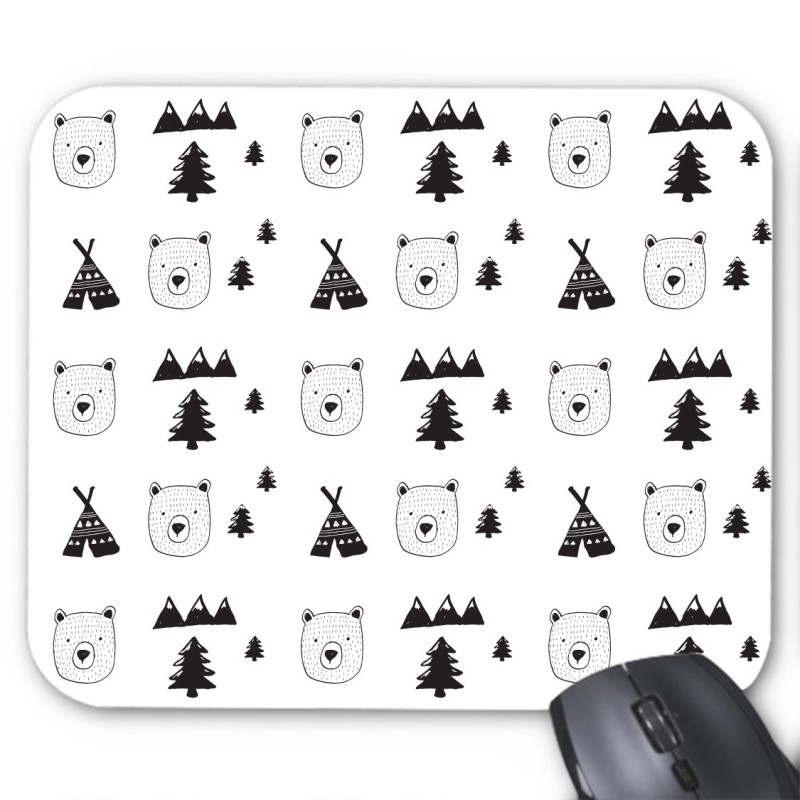 Tapis de souris ours tipi