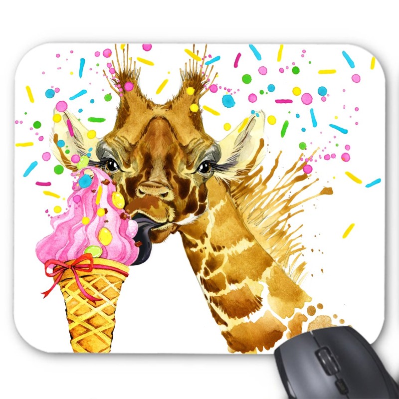 Tapis de souris girafe glace