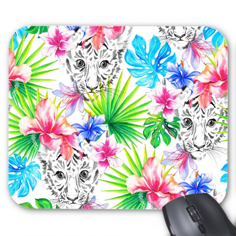 Tapis de souris jungle panthere coloré
