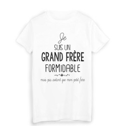T-Shirt  Je suis un grand frere formidable humour