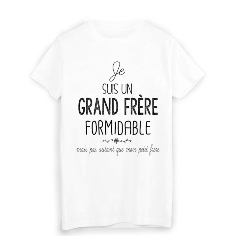 T-Shirt  Je suis un grand frere formidable humour