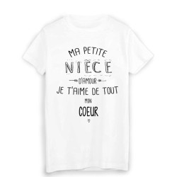 T-Shirt citation ma petite NIÈCE que j'aime de tout mon coeur