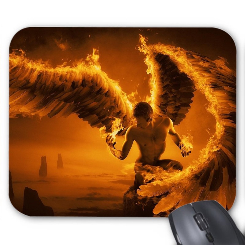 Tapis de souris Ange déchu dark