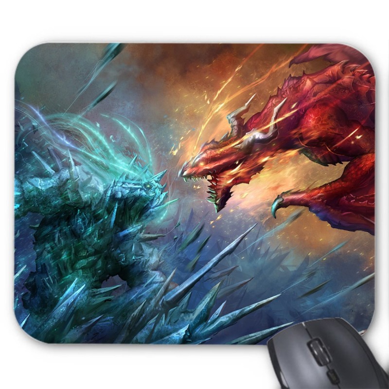 Tapis de souris Dragon combat dark