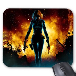 Tapis de souris Veuve noire guerrière dark