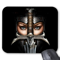 Tapis de souris femme guerrière dark