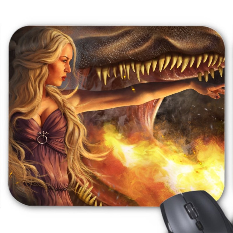 Tapis de souris femme guerrière dark