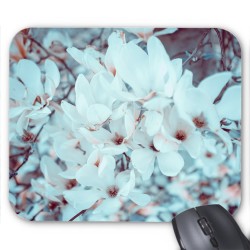 Tapis de souris Fleurs blanches