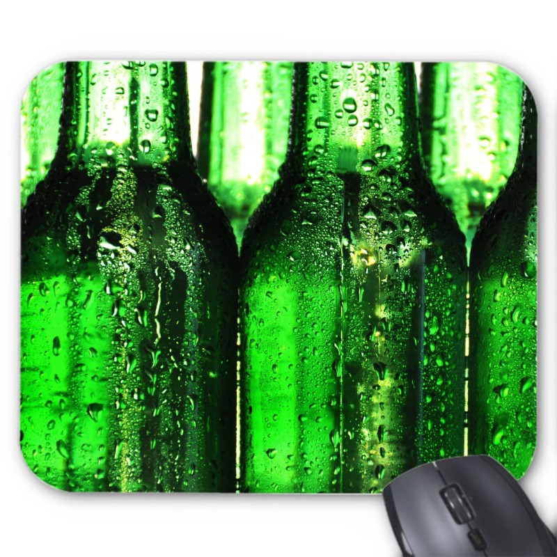 Tapis de souris BOUTEILLES vertes