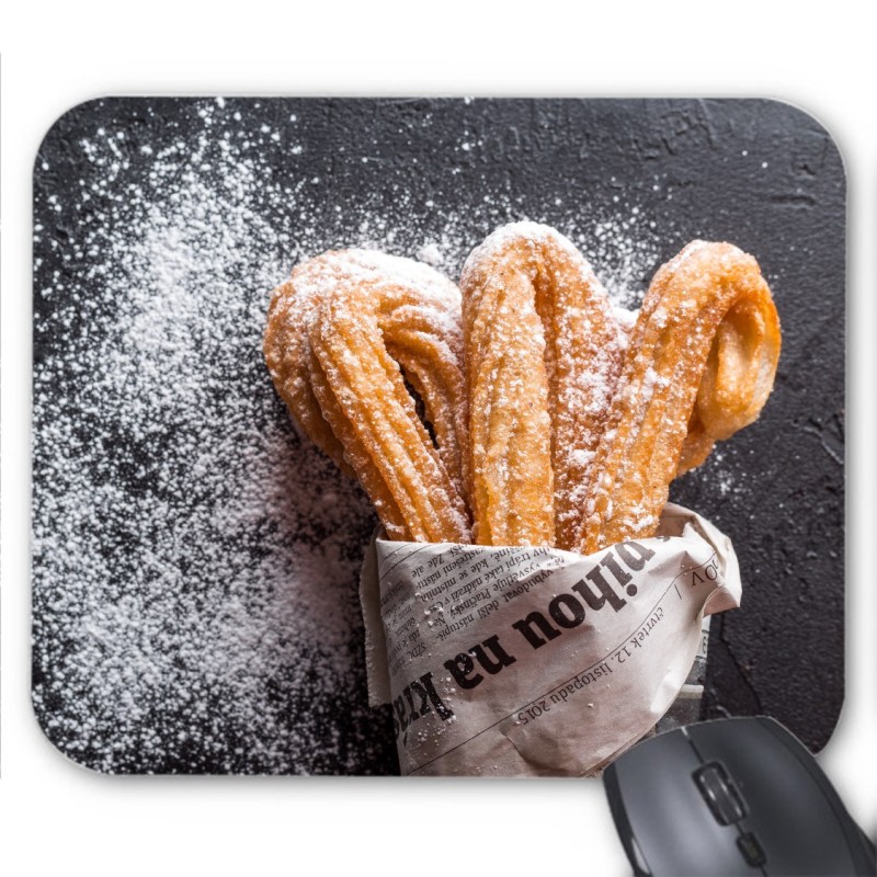 Tapis de souris gateaux churros 